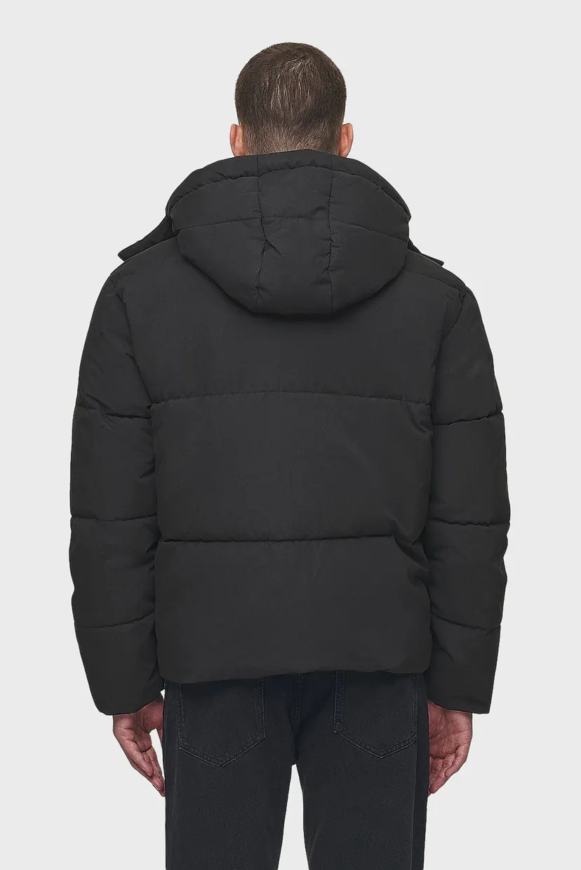 Чоловіча чорна куртка CARVEL WATER-REACTIVE LOGO PUFFER JACKET 4