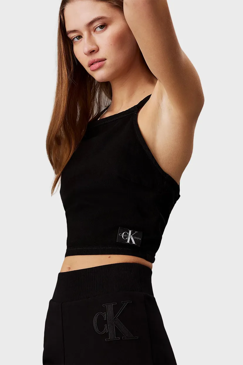 Жіночі чорні спортивні штани SATIN APPLIQUE JOG 4