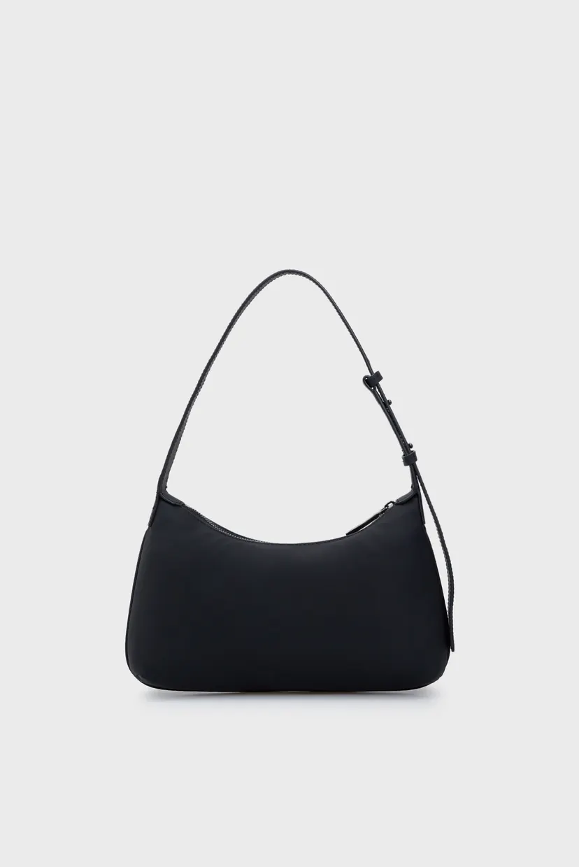 Женская черная сумка CALVIN SOFT SHOULDER BAG 4