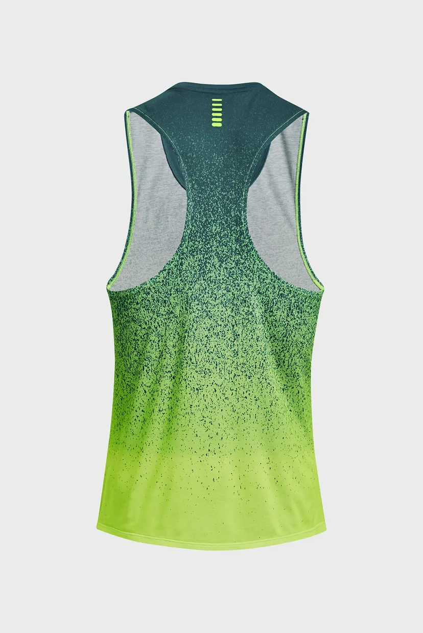Чоловіча зелена майка UA RUSH CICADA SINGLET 6