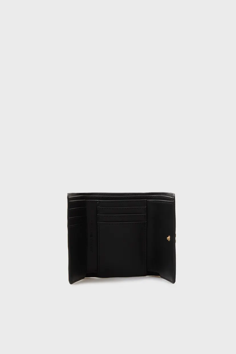 Женский черный кошелек ICON TRIFOLD 4