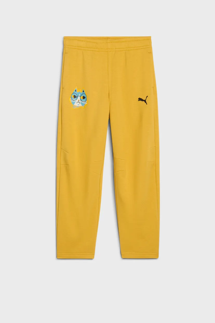 Детские горчичные спортивные брюки Moody Cat Sweatpants Kids 5