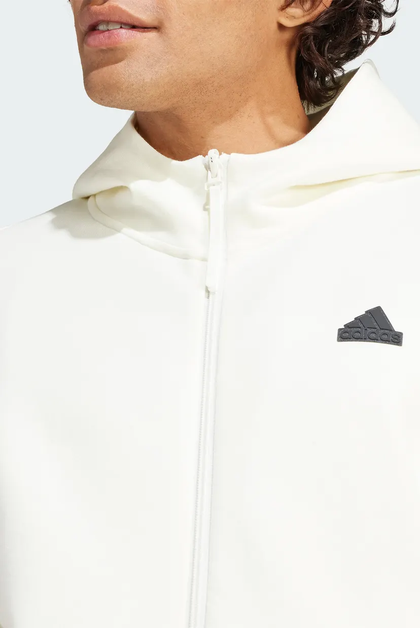 Мужское белое худи Z.N.E. Premium Full-Zip 4
