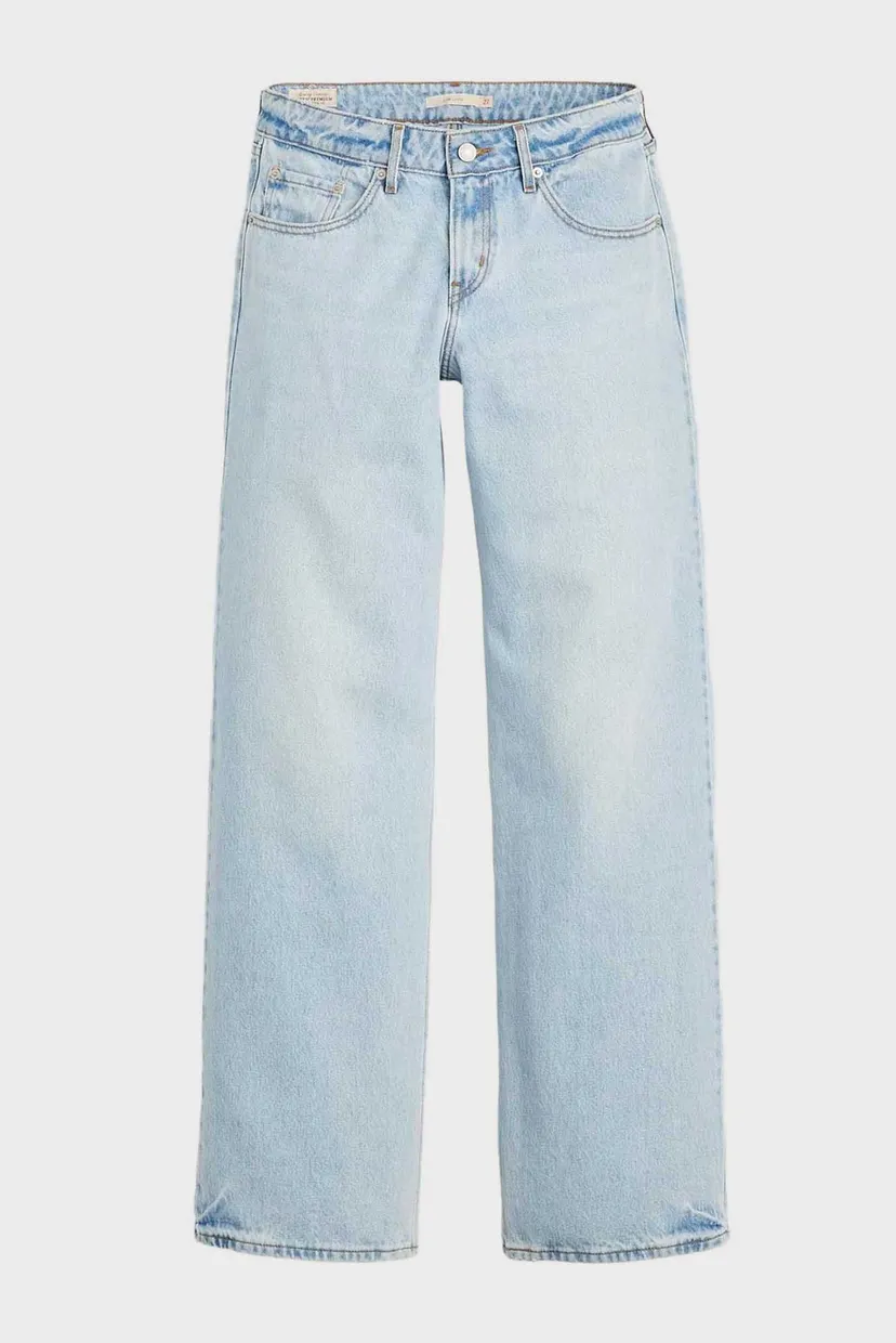 Женские голубые джинсы Low Loose 6