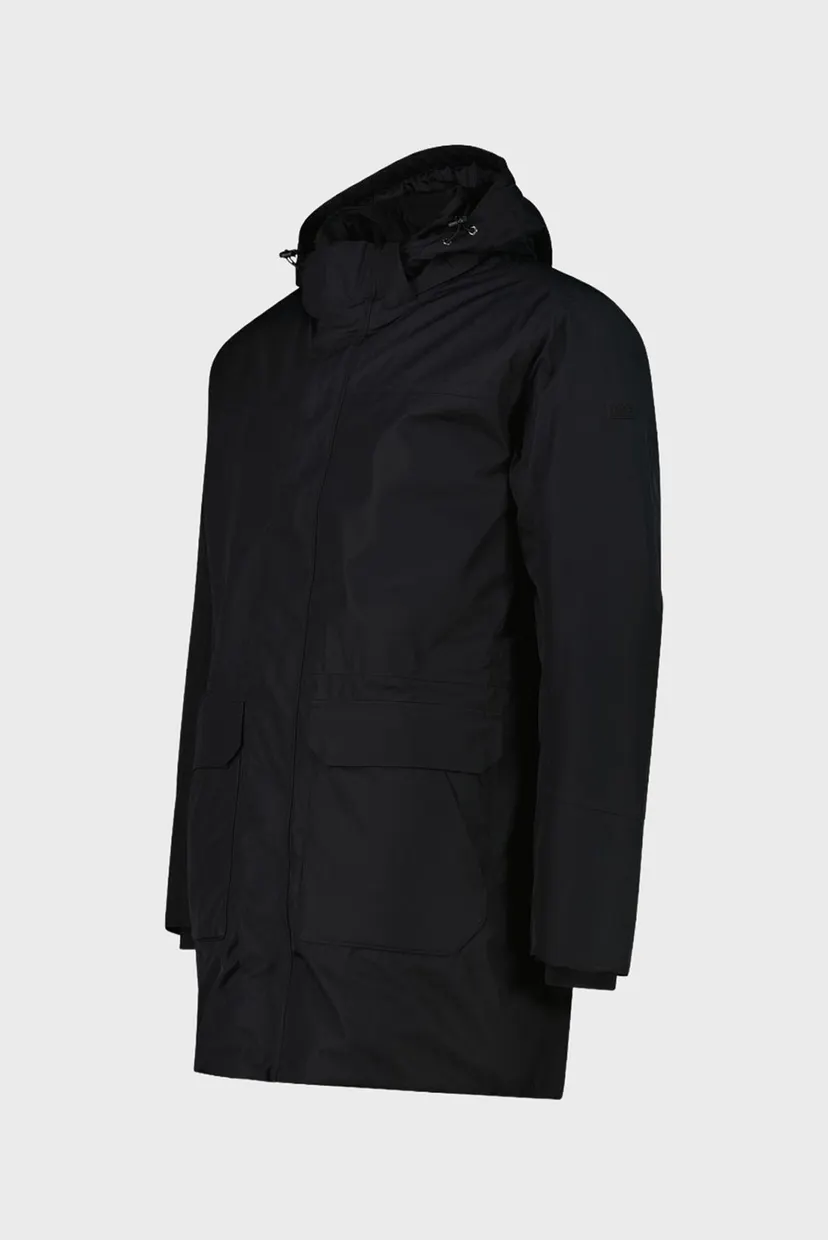 Мужская черная парка ZIP HOOD FEEL WARM 3