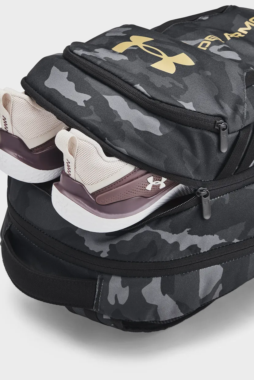 Черный камуфляжный рюкзак UA Hustle 6.0 Backpack 6
