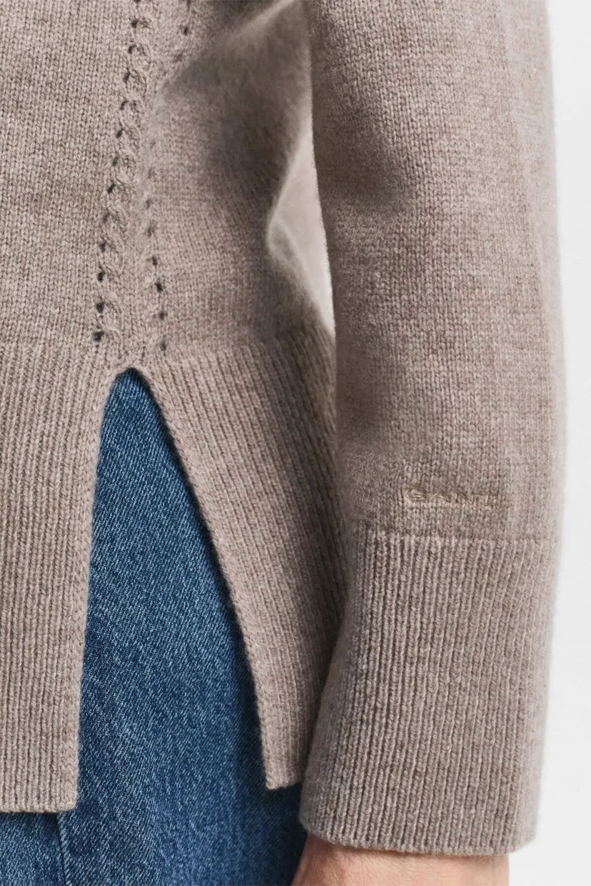 Жіночий бежевий вовняний светр SOFT WOOL TURTLENECK 4