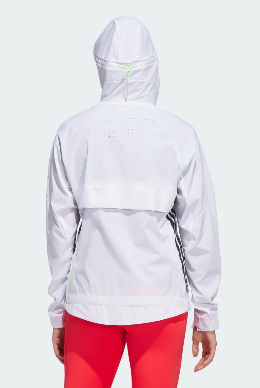 Женская белая ветровка Adizero 3