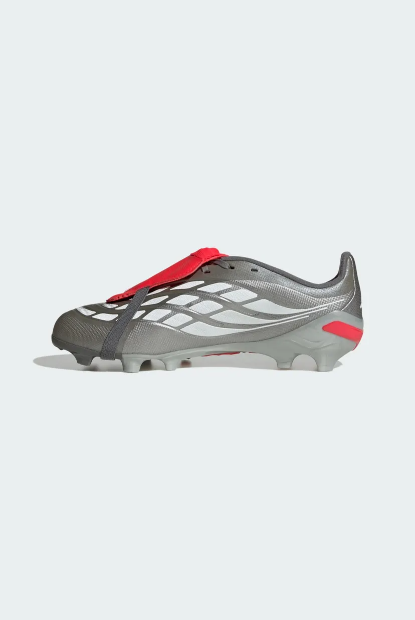 Сірі дитячі бутси PREDATOR LEAGUE Fold-Over Tongue Firm Ground Football Kids 6