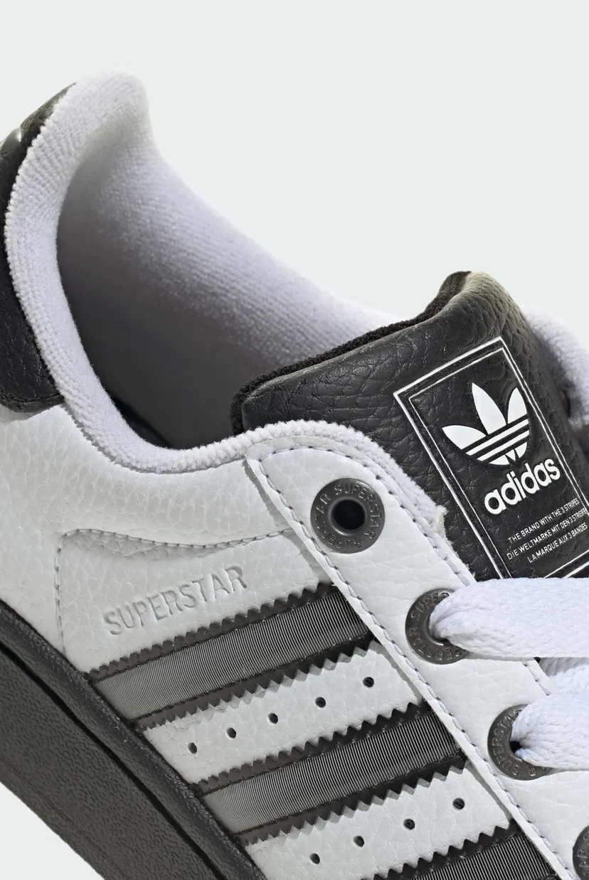 Детские белые сникерсы Superstar II Kids 8