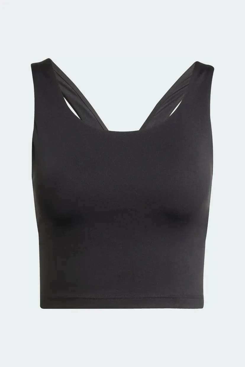 Жіноча чорна майка adidas All Me Medium Support 6