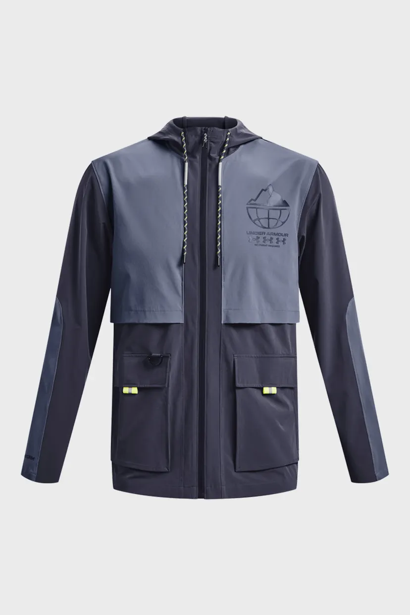 Чоловіча сіра вітровка UA STORM RUN TRAIL JACKET 7