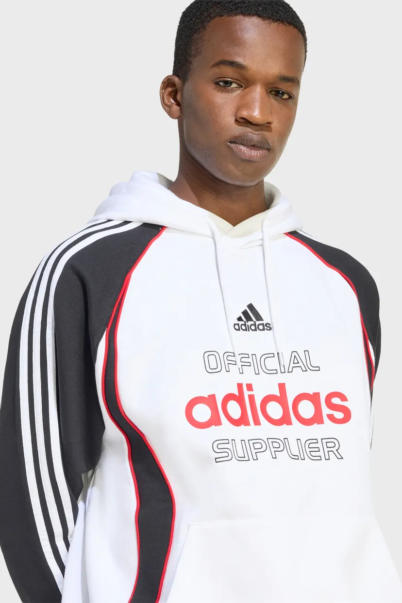 Чоловіче біле худі TEAMGEIST GRAPHIC FLEECE 4