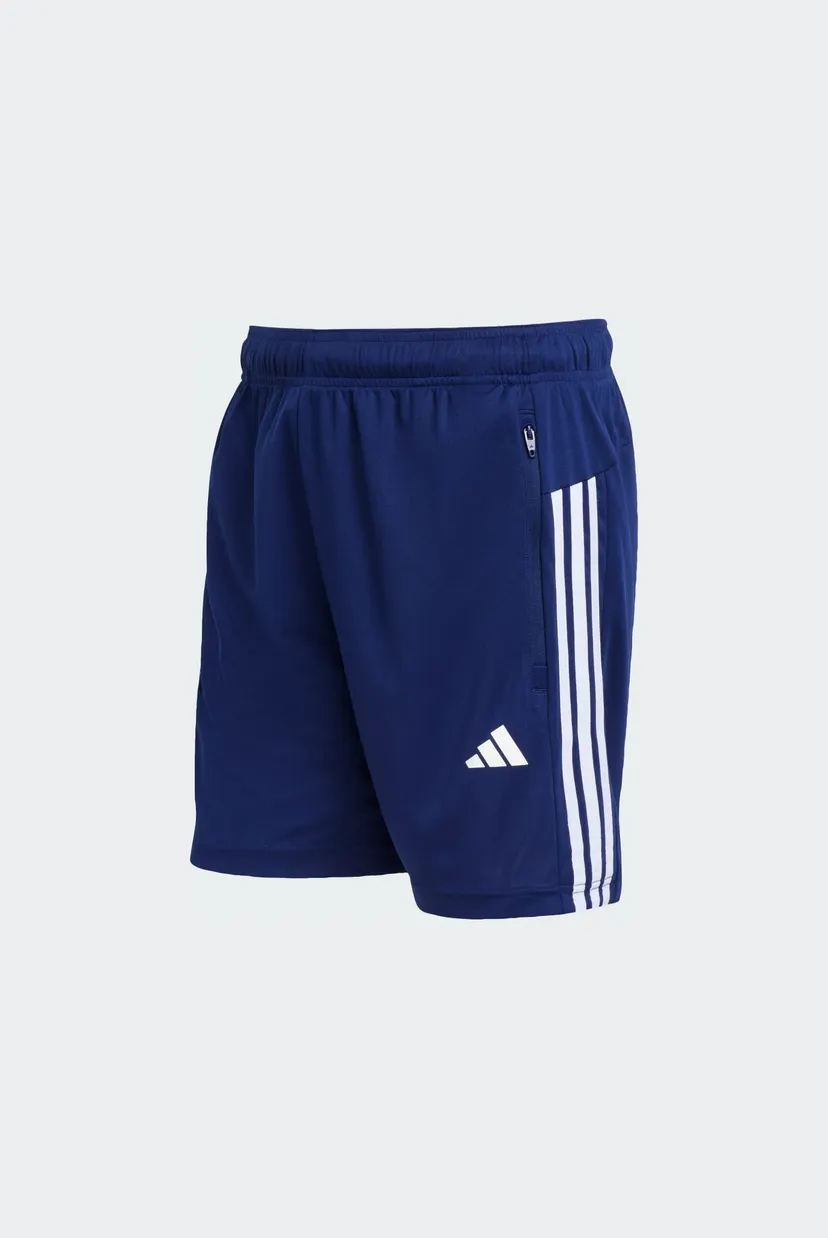 Чоловічі сині шорти WORKOUT ESSENTIALS BASE 3-STRIPES PIQUE 7inch 6