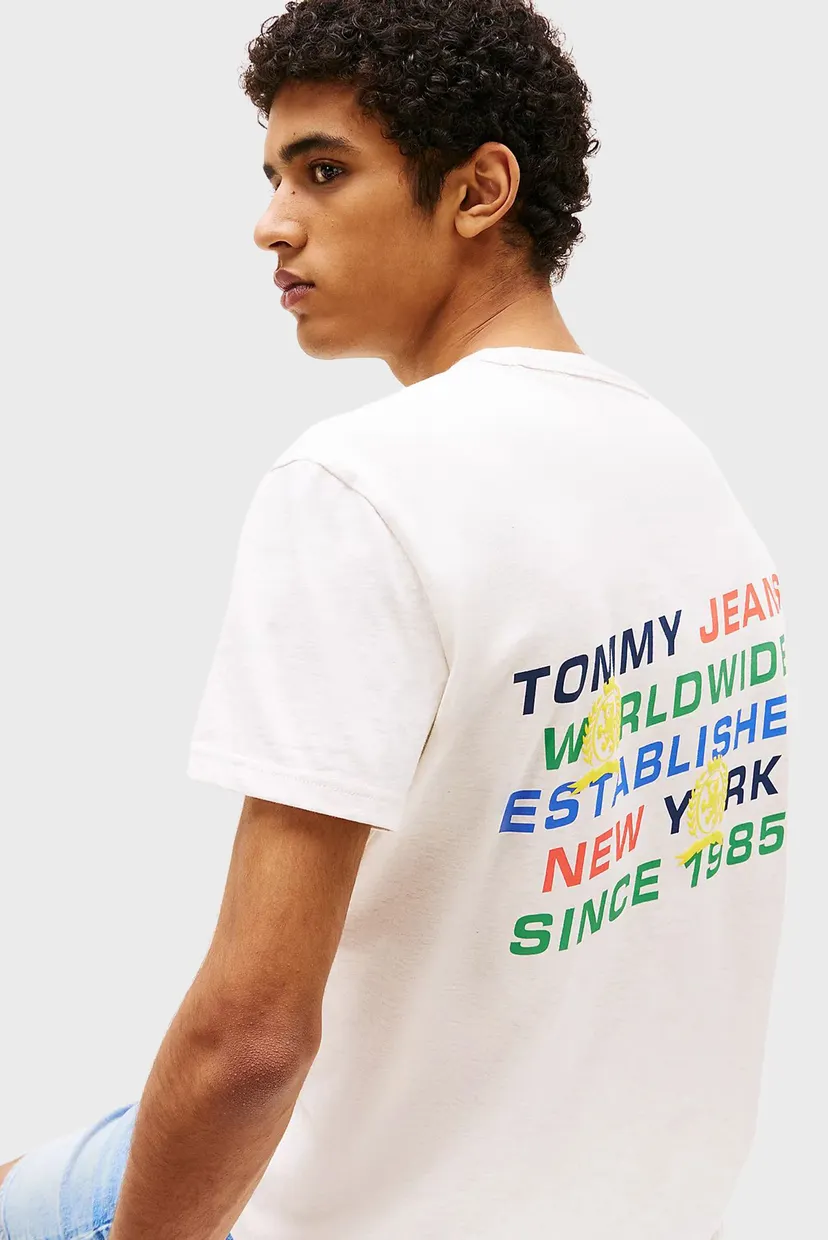 Чоловіча біла футболка TJM SLANTED CREST GRAPHIC 4