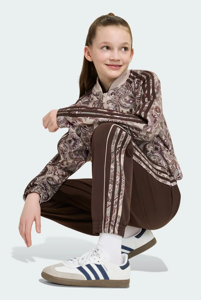 Детские коричневые спортивные брюки SST LOOSE PAISLEY 3