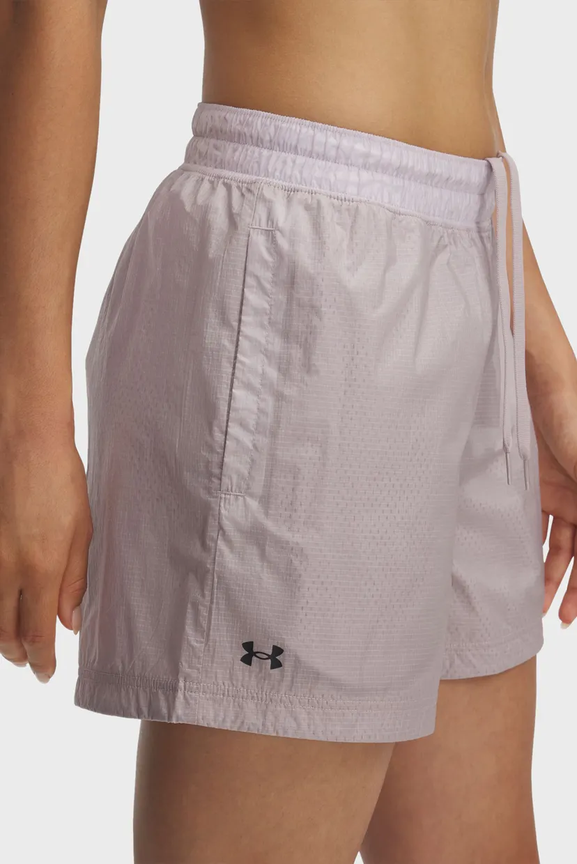 Женские пудровые шорты UA Rival Woven Short 4