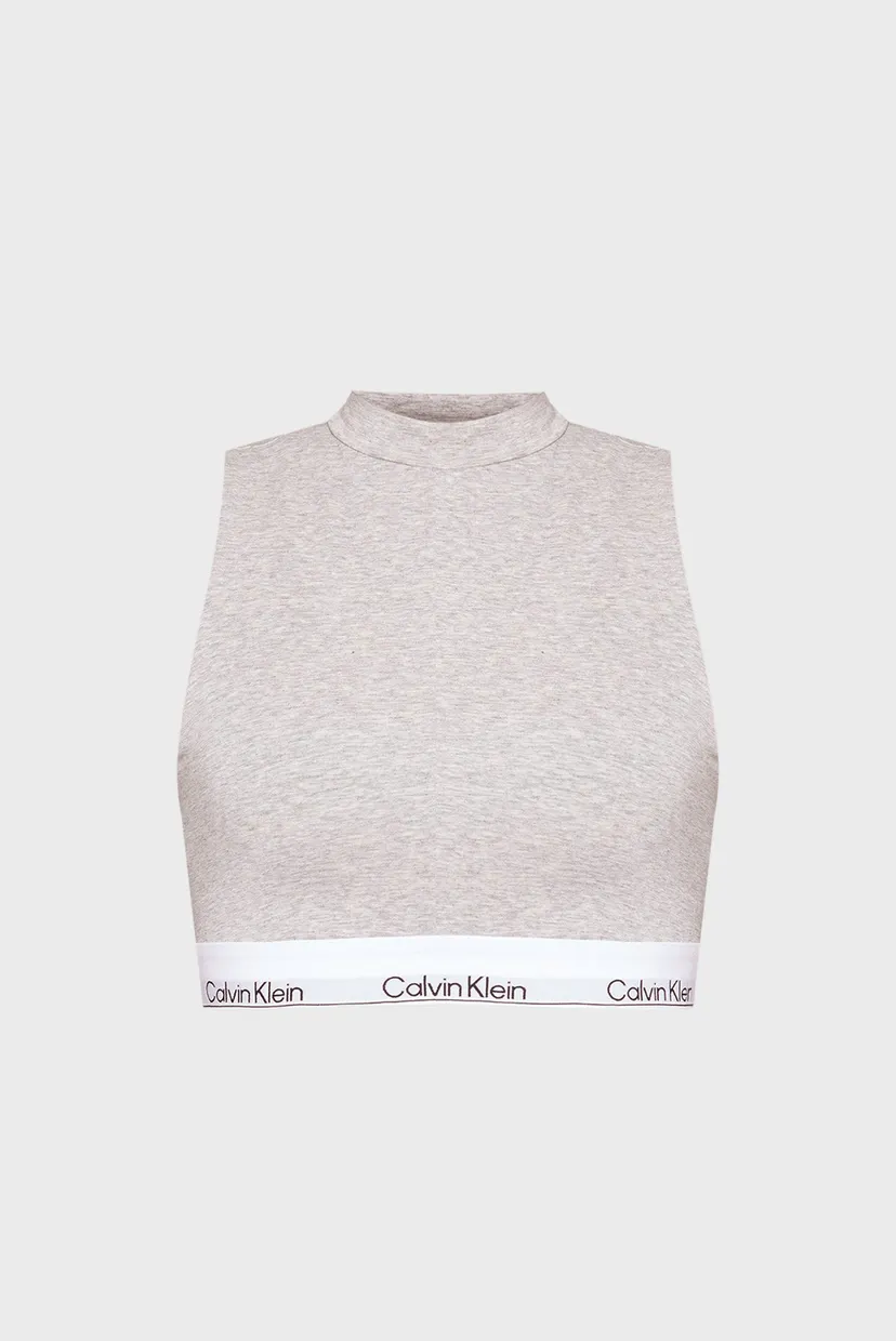 Женский серый топ MOCKNECK 6
