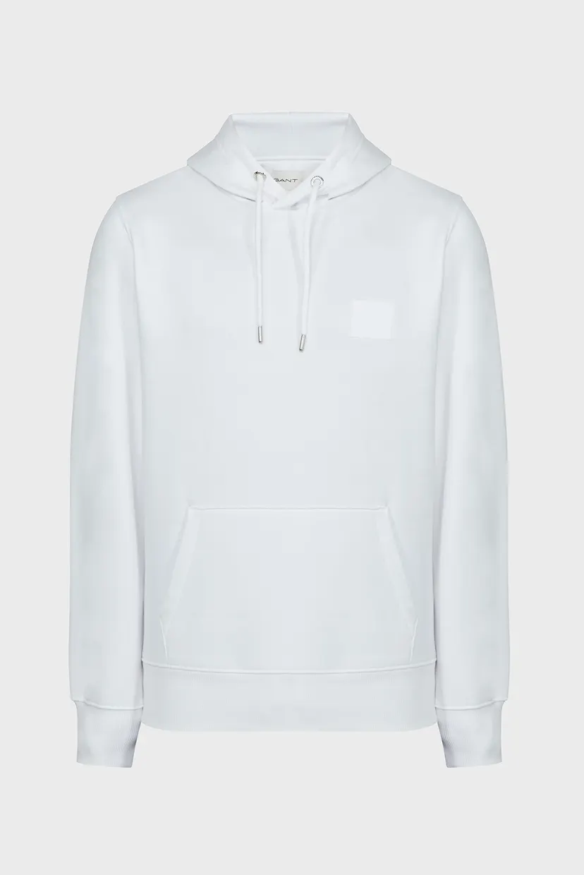 Мужское белое худи REG BADGE SWEAT HOODIE 6