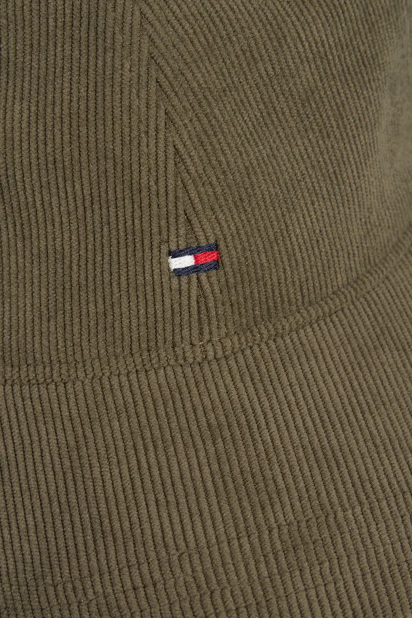 Чоловіча оливкова вельветова кепка TH FLAG CORDUROY SOFT 6 PANEL 4