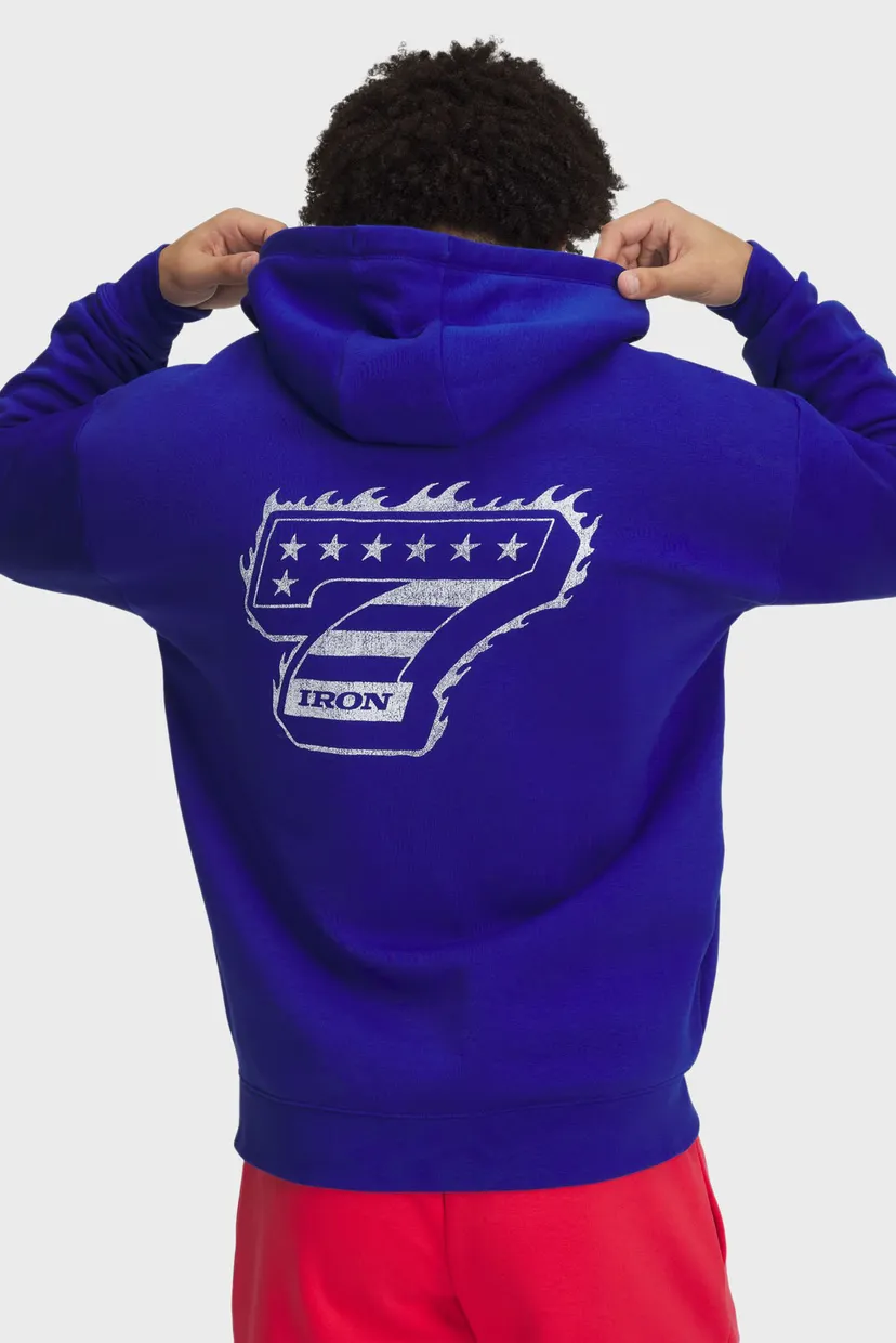 Чоловіче синє худі Pjt Rock Icon Fleece FZ 3