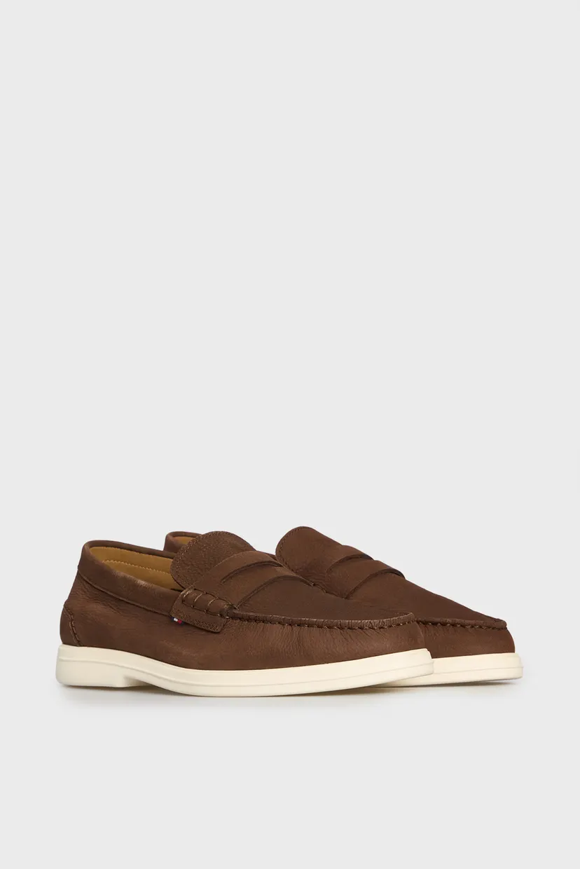 Чоловічі коричневі нубукові лофери TOMMY HILFIGER NUBUCK P LOAFER 3