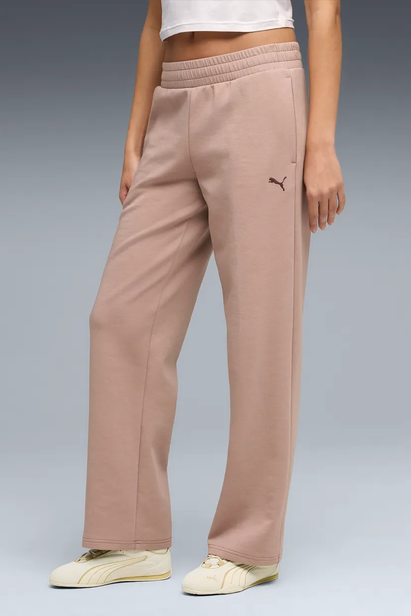 Жіночі пудрові спортивні штани Essentials Elevated Straight-Leg Pants Women 1