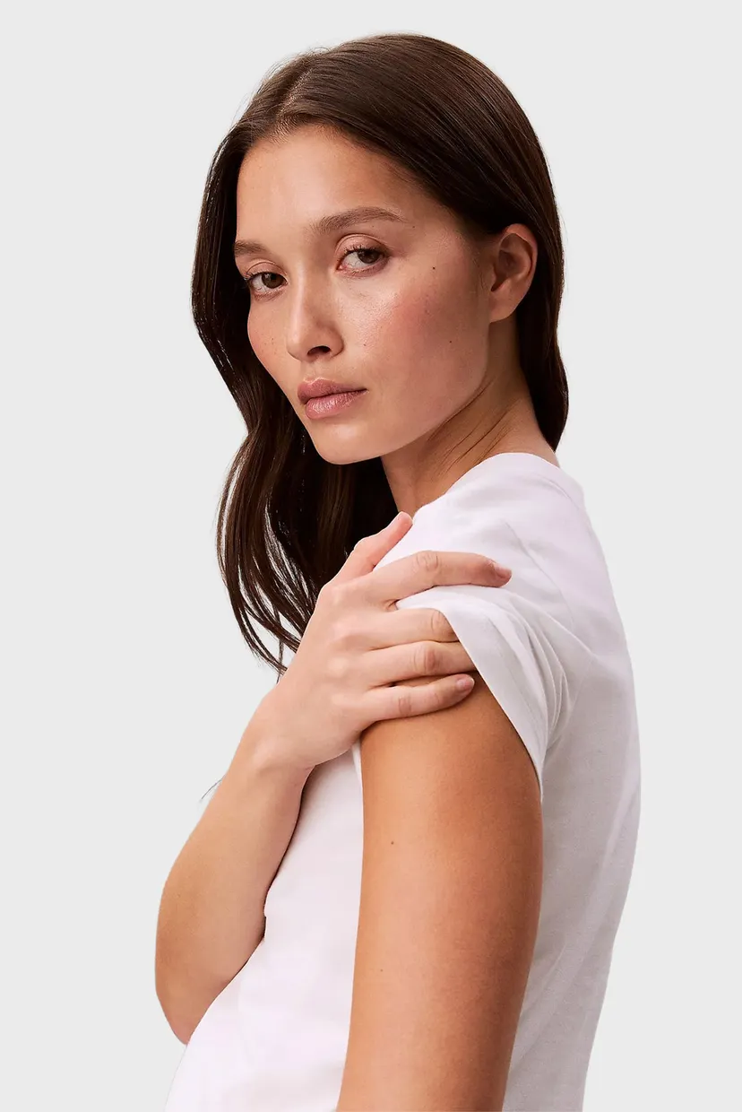 Жіноча біла футболка LOGO CROPPED 6