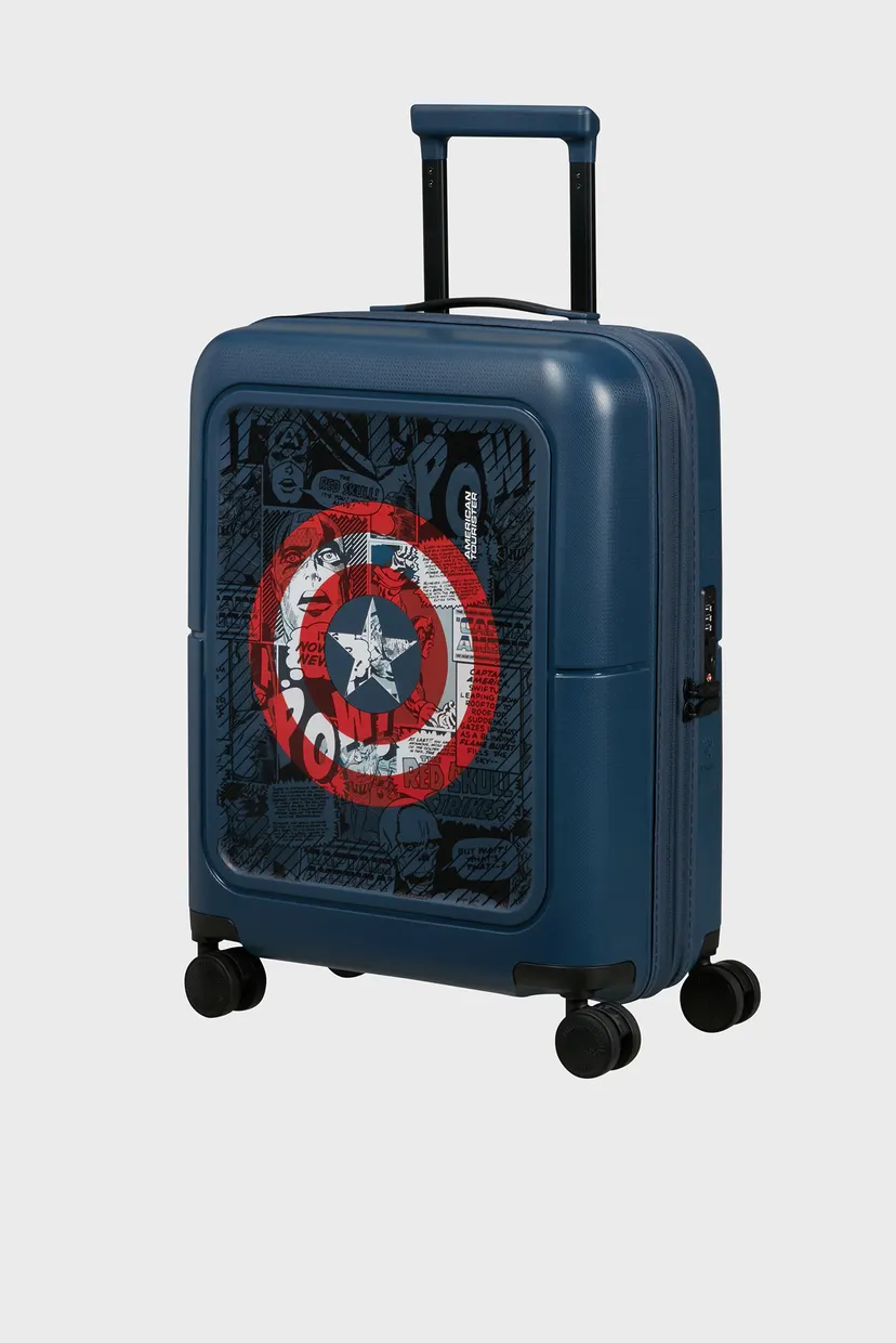 Дитяча темно-синя валіза 55 см DASHPOP DISNEY CAPT AMERICA SHIELD 3