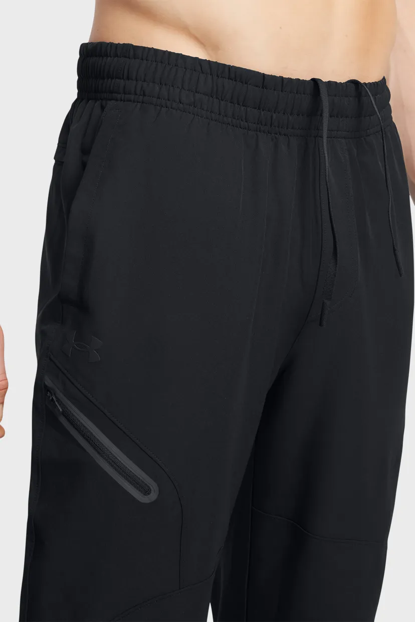 Чоловічі чорні спортивні штани UA Unstoppable Woven Jogger 4