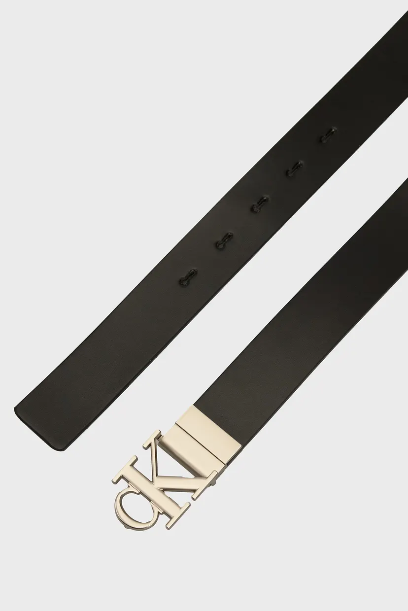Жіночий чорний шкіряний двосторонній ремінь MONO PL REV LTHR BELT 30MM 4