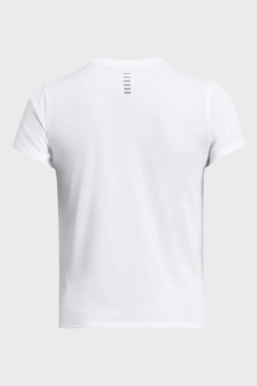 Жіноча біла футболка UA LAUNCH SHORTSLEEVE 4