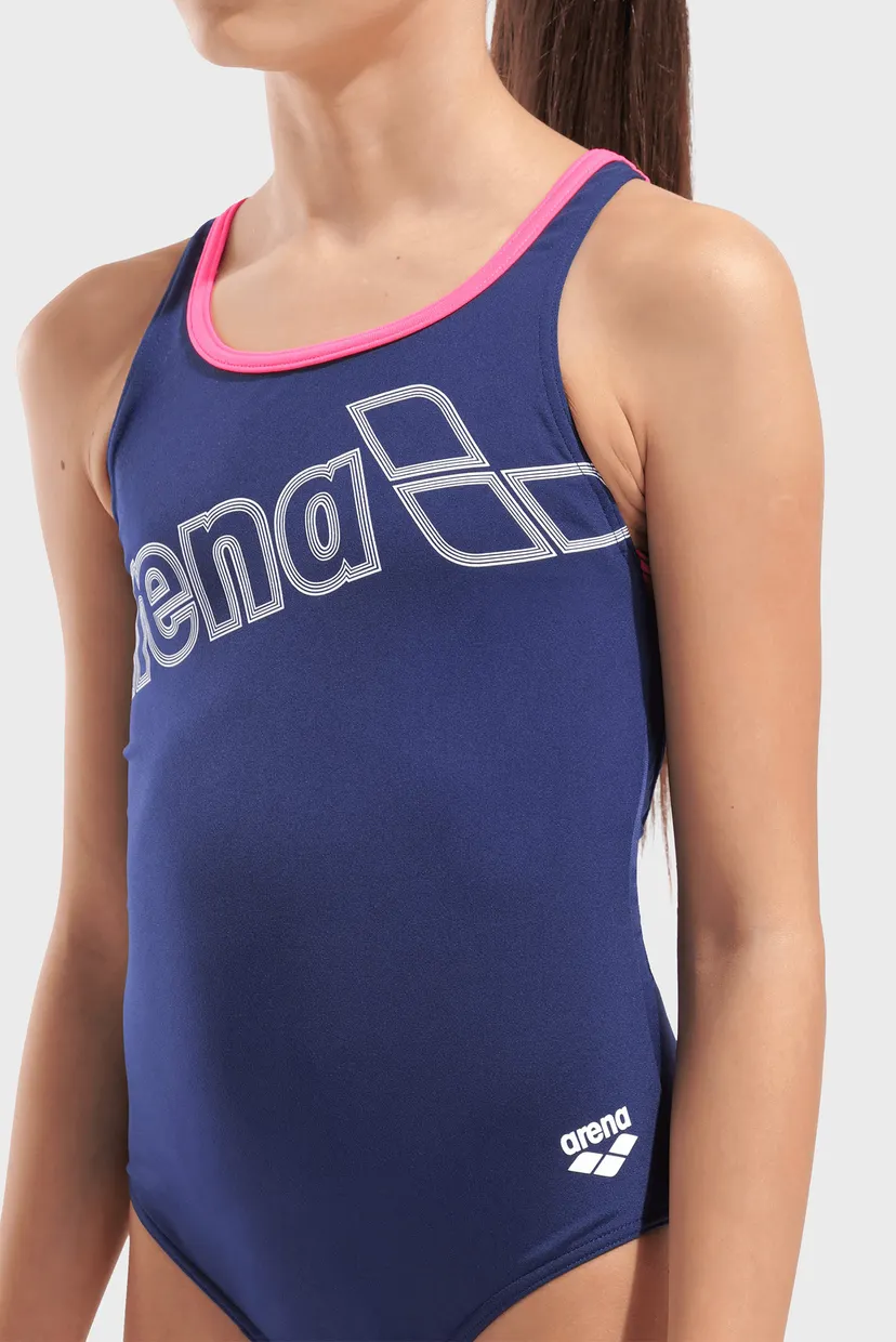 Дитячий темно-синій купальник LOGO SWIMSUIT SWIM PRO 4