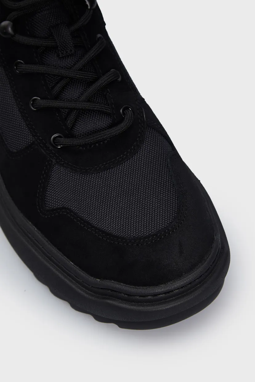 Мужские черные ботинки TJM MIX MATERIAL BOOT 4