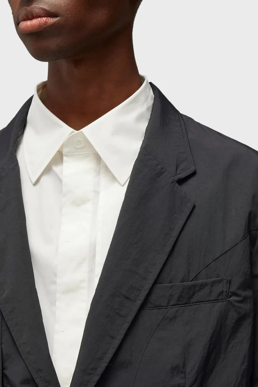 Чорний блейзер Y-3 Crinkle Nylon (унісекс) 5