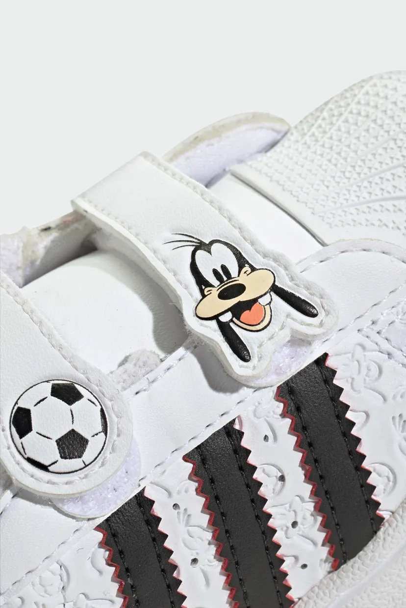 Детские белые сникерсы ADIDAS DISNEY SUPERSTAR II COMFORT CLOSURE 8