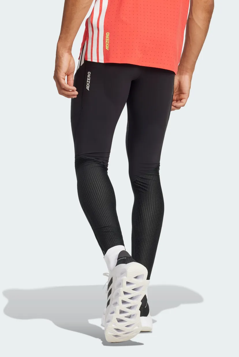 Чоловічі чорні тайтси Adizero Running Long 3