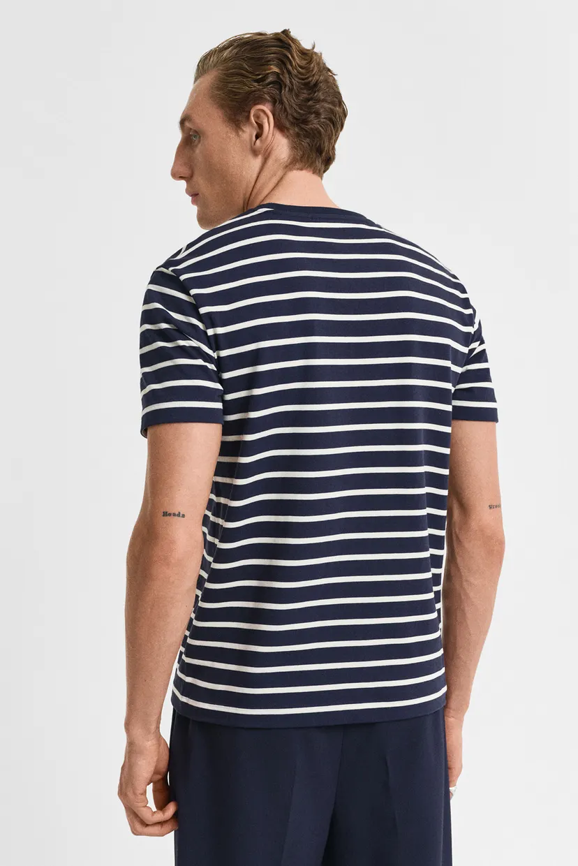 Чоловіча темно-синя футболка у смужку GRAPHIC STRIPED 3