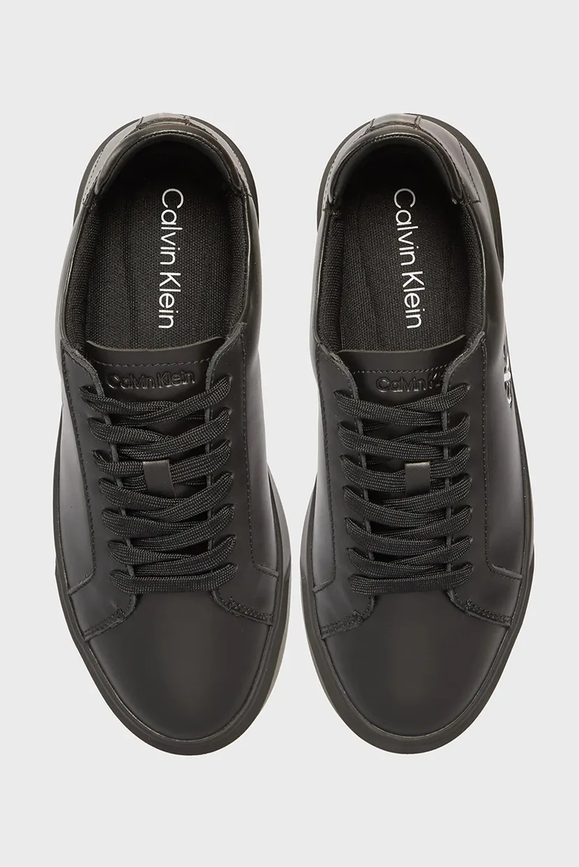 Женские черные кожаные сникерсы BASKET CUPSOLE 4