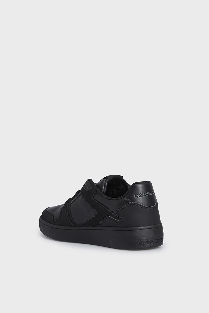 Мужские черные кожаные сникерсы BASKET CUPSOLE LOW LTH ML FAD 5