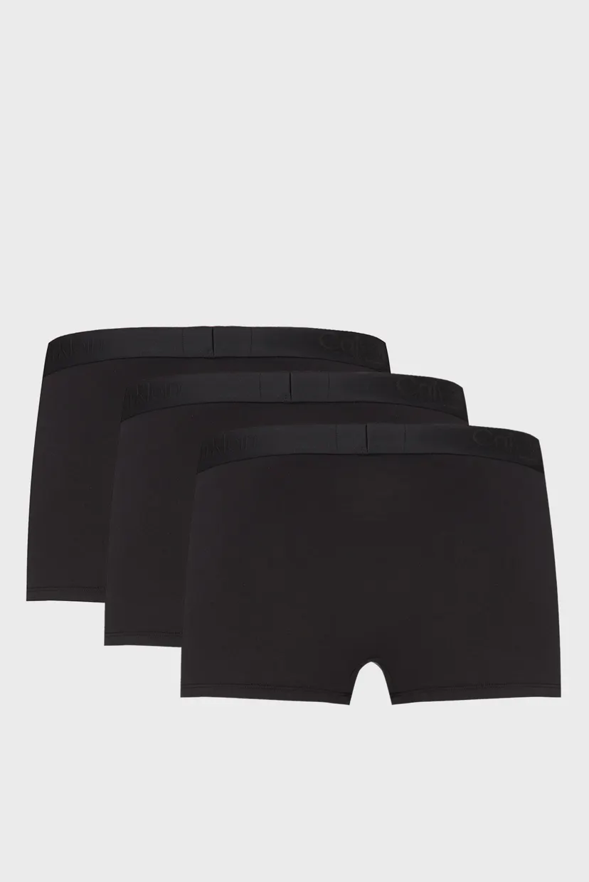 Мужские черные боксеры (3 шт) LOW RISE TRUNK 7