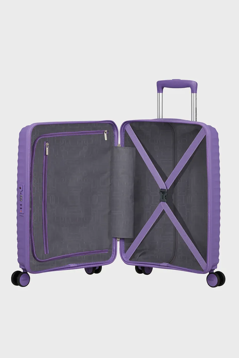 Фиолетовый чемодан 55 см DIABLAST PURPLE PULSE 4