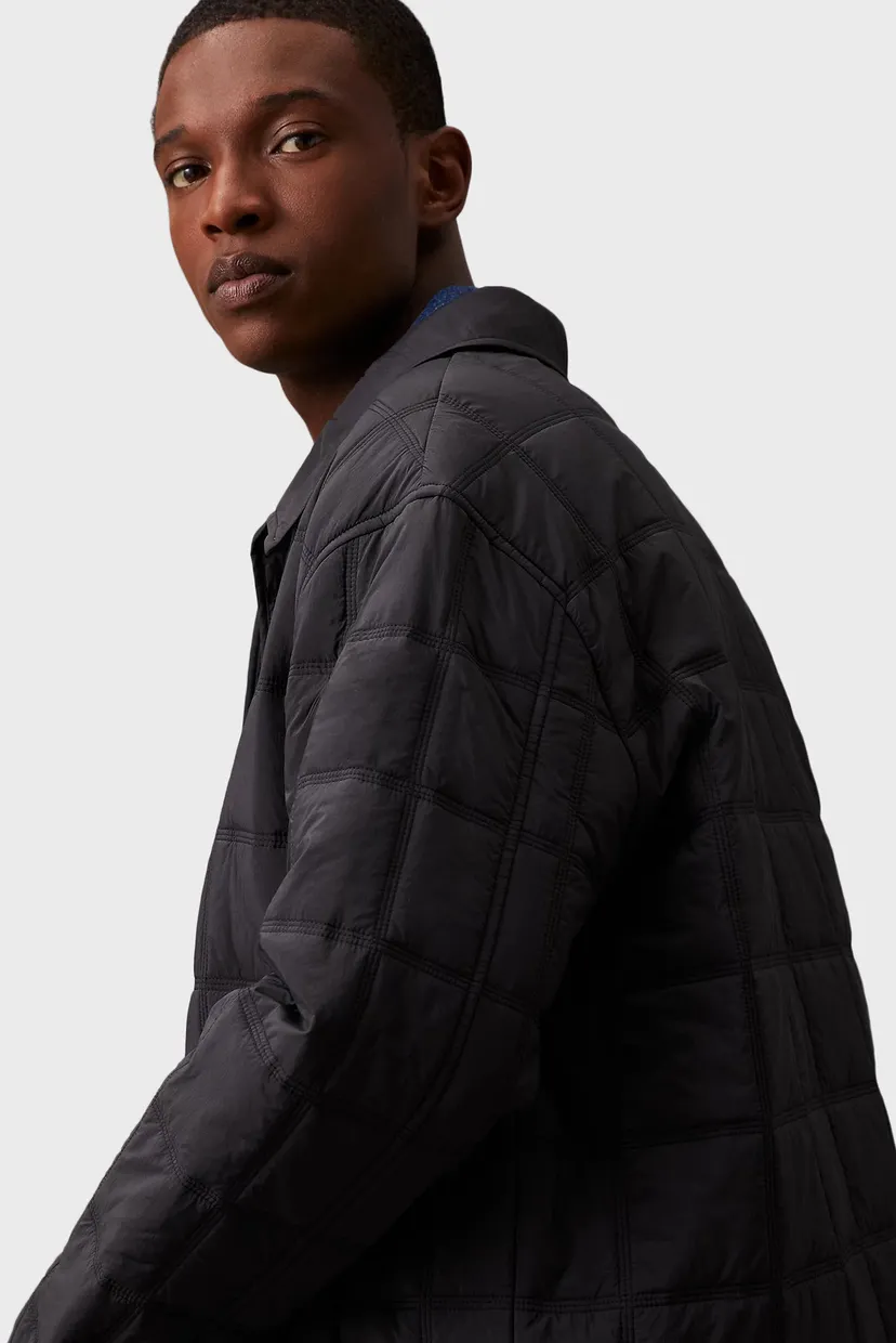 Чоловіча чорна куртка QUILTED JACKET 4