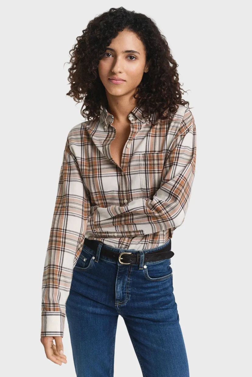 Женская рубашка в клетку FLANNEL 4