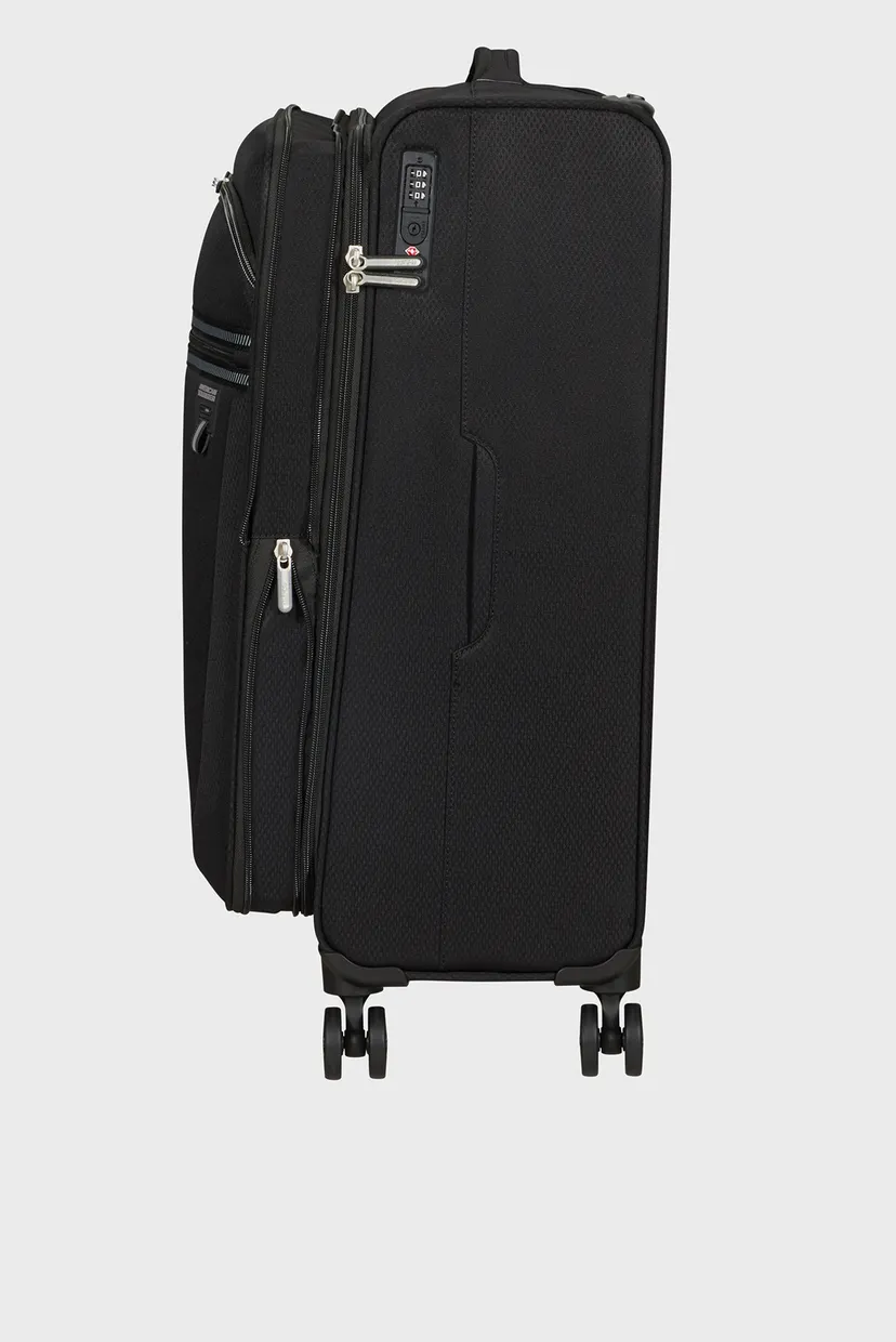 Черный чемодан 69 см AEROSPIN BLACK 6