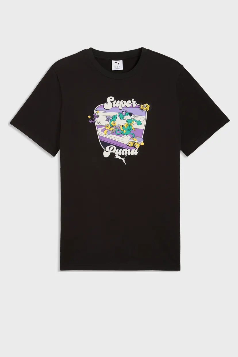 Чоловіча чорна футболка Graphic Super PUMA Tee Men 4