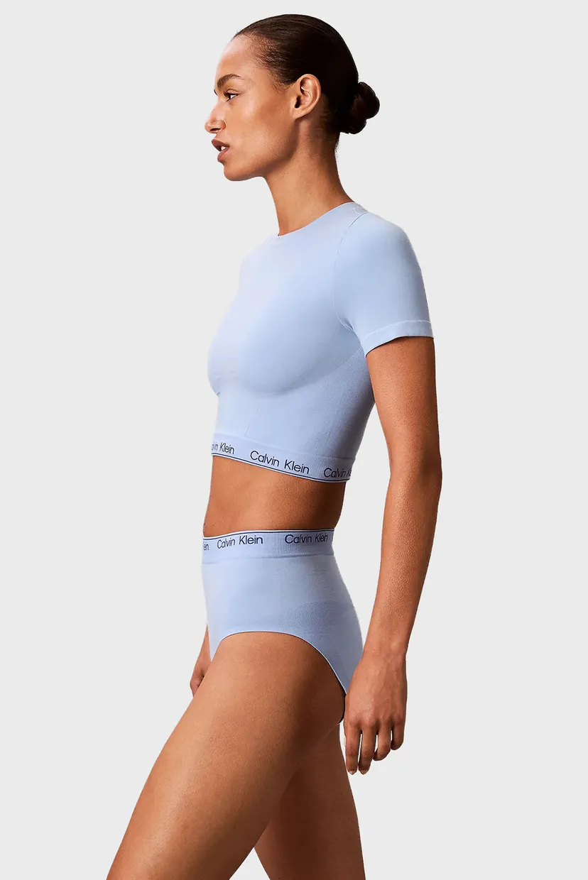 Жіночий блакитний топ SHORT SLEEVE 6