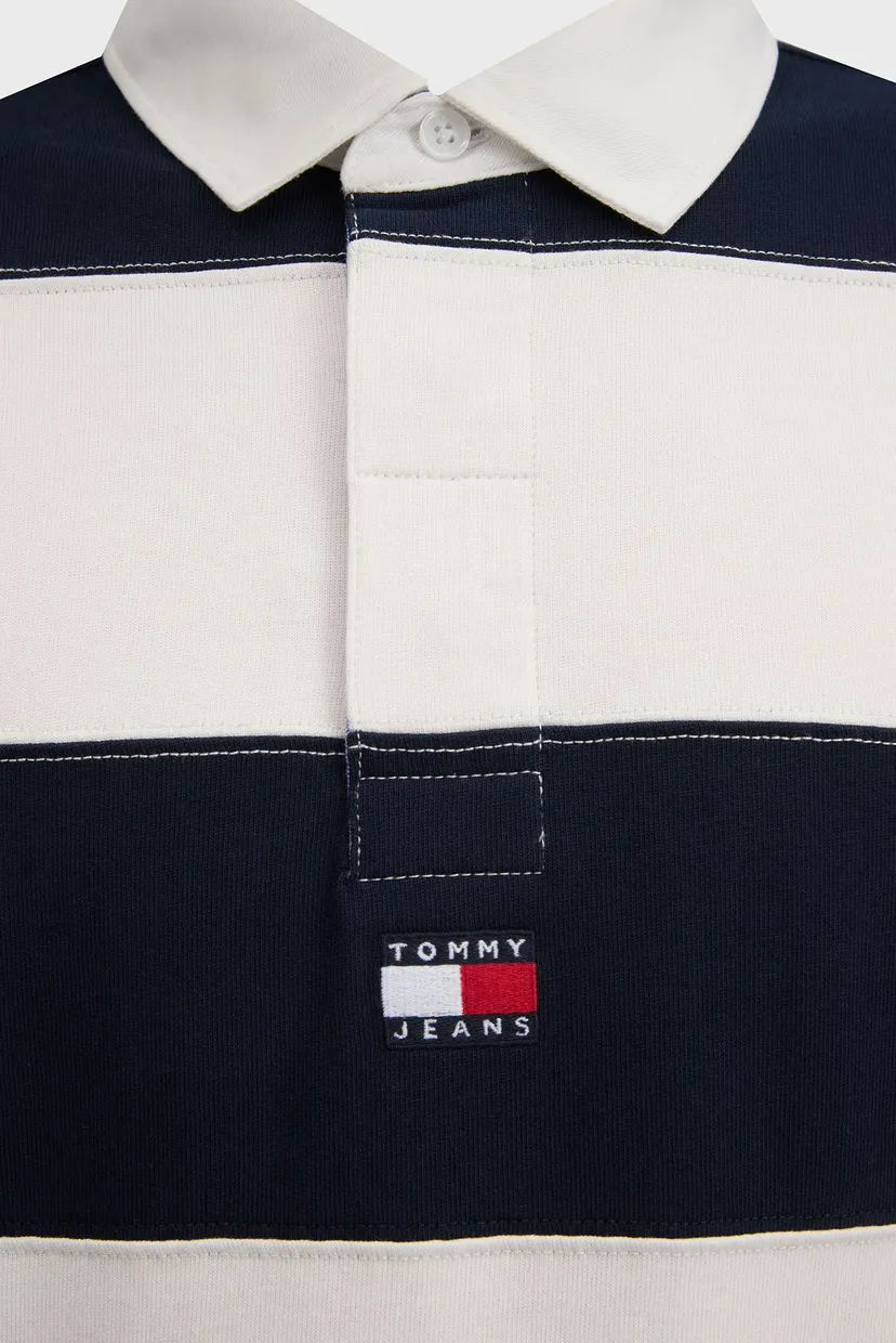 Чоловіче поло у смужку TJM ENTRY STRIPE BADGE RUGBY LS 4