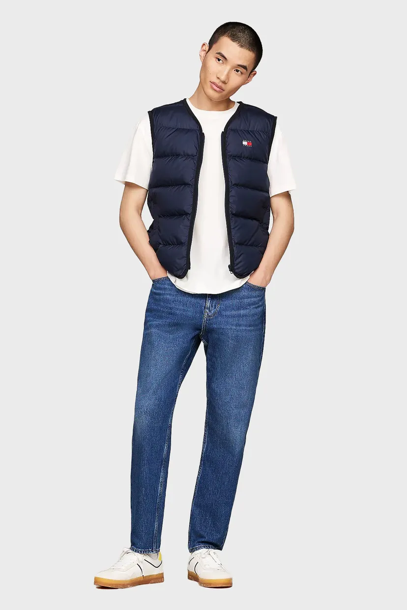 Чоловічий темно-синій пуховий жилет TJM LT DOWN V-NECK FLAG VEST 3