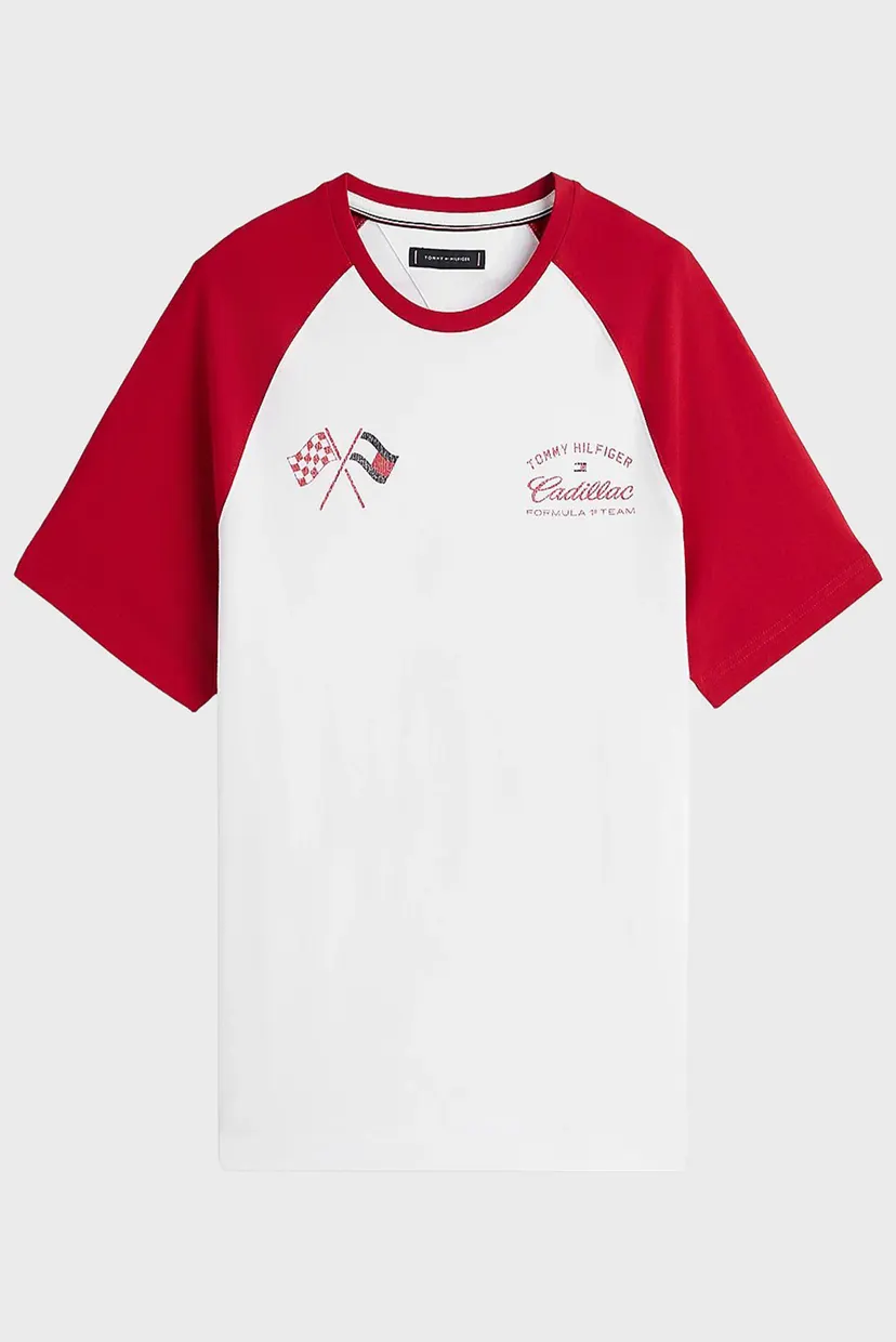 Чоловіча біла футболка TH x Cadillac Formula 1® Team 5